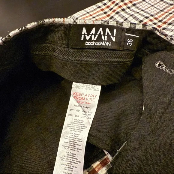 Skinny Plaid Smart Cropped Pants - Picture 3 of 6